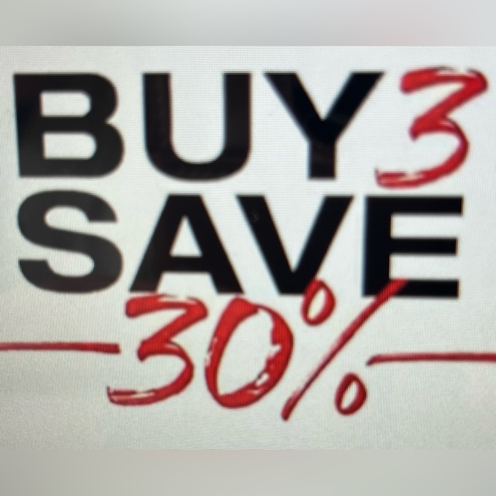 But 3 save 30%